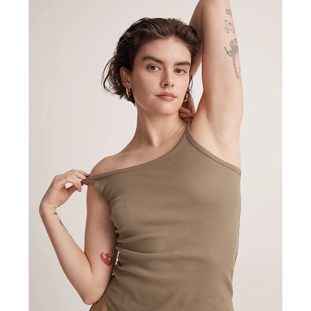 NWT Madewell XS Supima Rib 90’s Tank in Distant Surplus